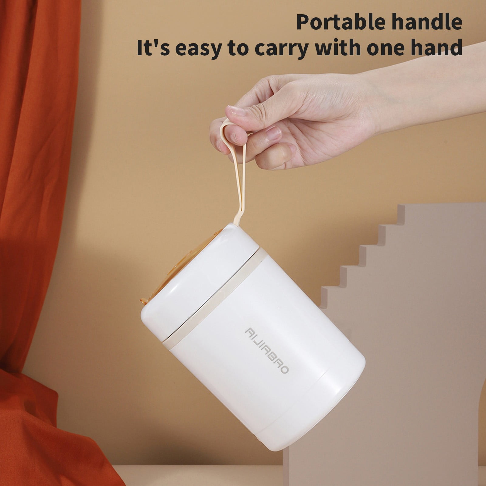 USB Electric Lunch Box 304 Stainless Steel Food Warmer Portable Heated Lunch Container for Office Travel Car Picnic Large Capacity