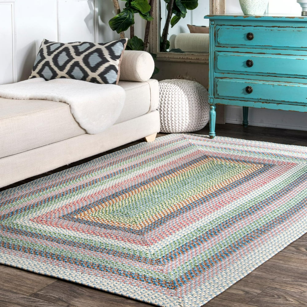 nuLOOM Braided Shay Indoor/Outdoor Rug Area Rug or Runner