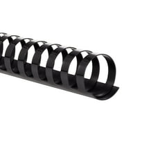 GBC CombBind Binding Spines, 1 1/4", Black, 100 Pack
