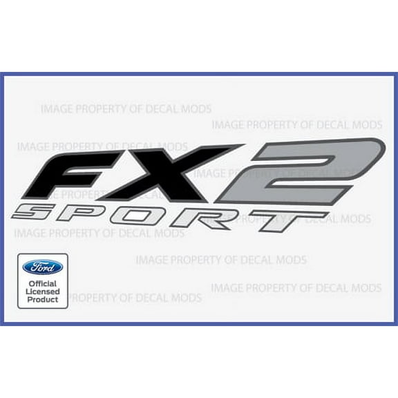 Super Duty FX2 Sport Decals Truck Stickers Black for Ford F150 - FB (1997 - 2008) | FH5M2