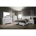 thumbnail image 3 of Furniture of America Lubbock Contemporary Nightstand with 3-Drawer, White, 3 of 5