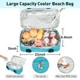 thumbnail image 4 of Catalonia Extra Large Mesh Beach Bag with Cooler Compartment - Waterproof Sandproof Pool Bag & Mesh Beach Tote Bag for Women, 4 of 8