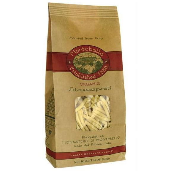 Montebello Pasta, Organic Strozzapreti, 16 Oz.
