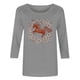 thumbnail image 5 of TaTaai Ladies 2026 New Year Graphic Print 3/4 Sleeve Blouse Round Neck Casual Top Holiday Celebration Festive Party Attire Gift, 5 of 5