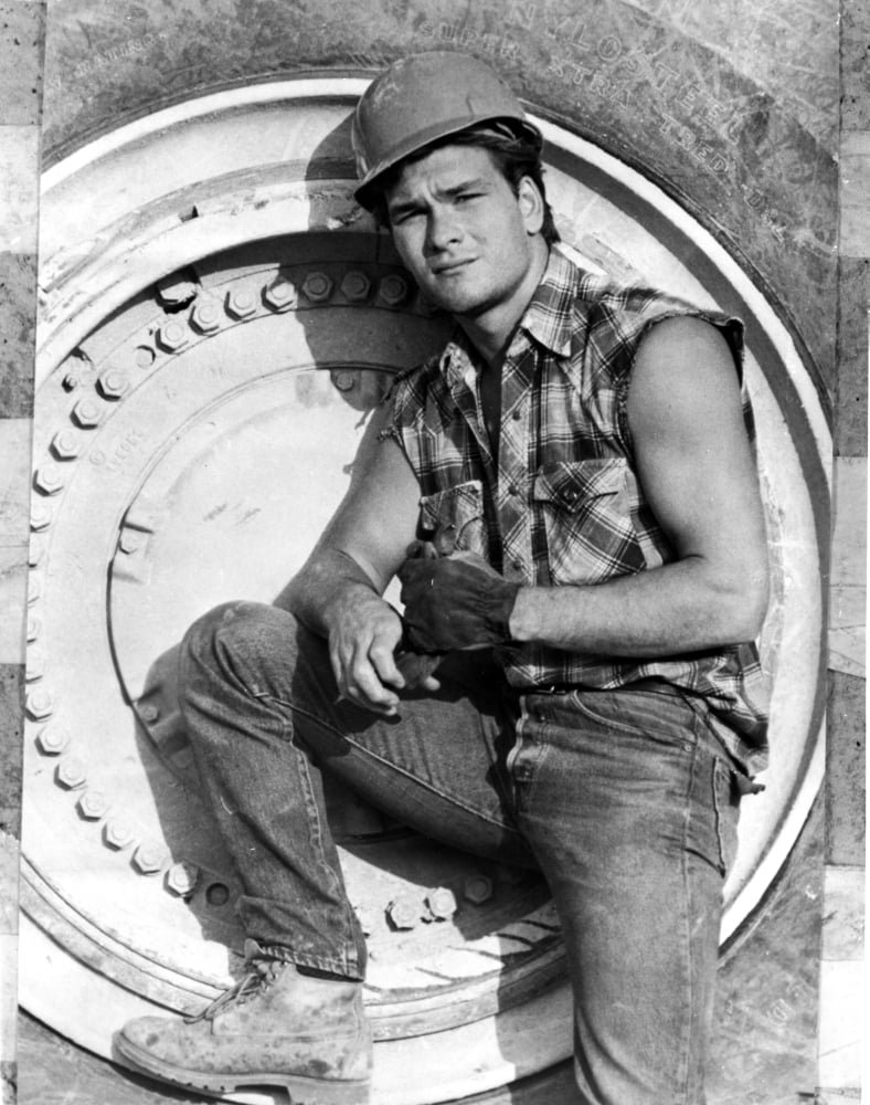 Patrick Swayze as a construction worker Photo Print (8 x 10)