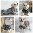 thumbnail image 7 of MAMORE Soft Casual Dog Plaid Shirt, Cotton Pet Clothes for Dog for Wedding and Christmas Costumes (Medium, Dark Khaki), 7 of 7