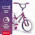 thumbnail image 4 of Huffy 16" Sea Star Kids' Bike, Fits Riders 42" - 48", Purple, Youth, Girls, 4 of 14