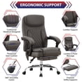 thumbnail image 5 of JONPONY Big and Tall Office Chair 500LBS Executive Office Chair Massage and Footrest Ergonomic Computer Desk Chair Reclining High Back Leather Office Chair Lumbar Back Support Swivel Rolling,Grey, 5 of 16