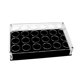 thumbnail image 3 of Soporte acrílico para copas de vino, estante para vasos, bandeja de degustación y servicio para eventos y el hogar. 24 hoyos, 3 of 6