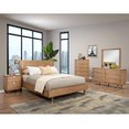 thumbnail image 4 of Alpine Furniture Easton 2 Drawer Wood Bed Side Table Nightstand, Sand Beige, 4 of 4