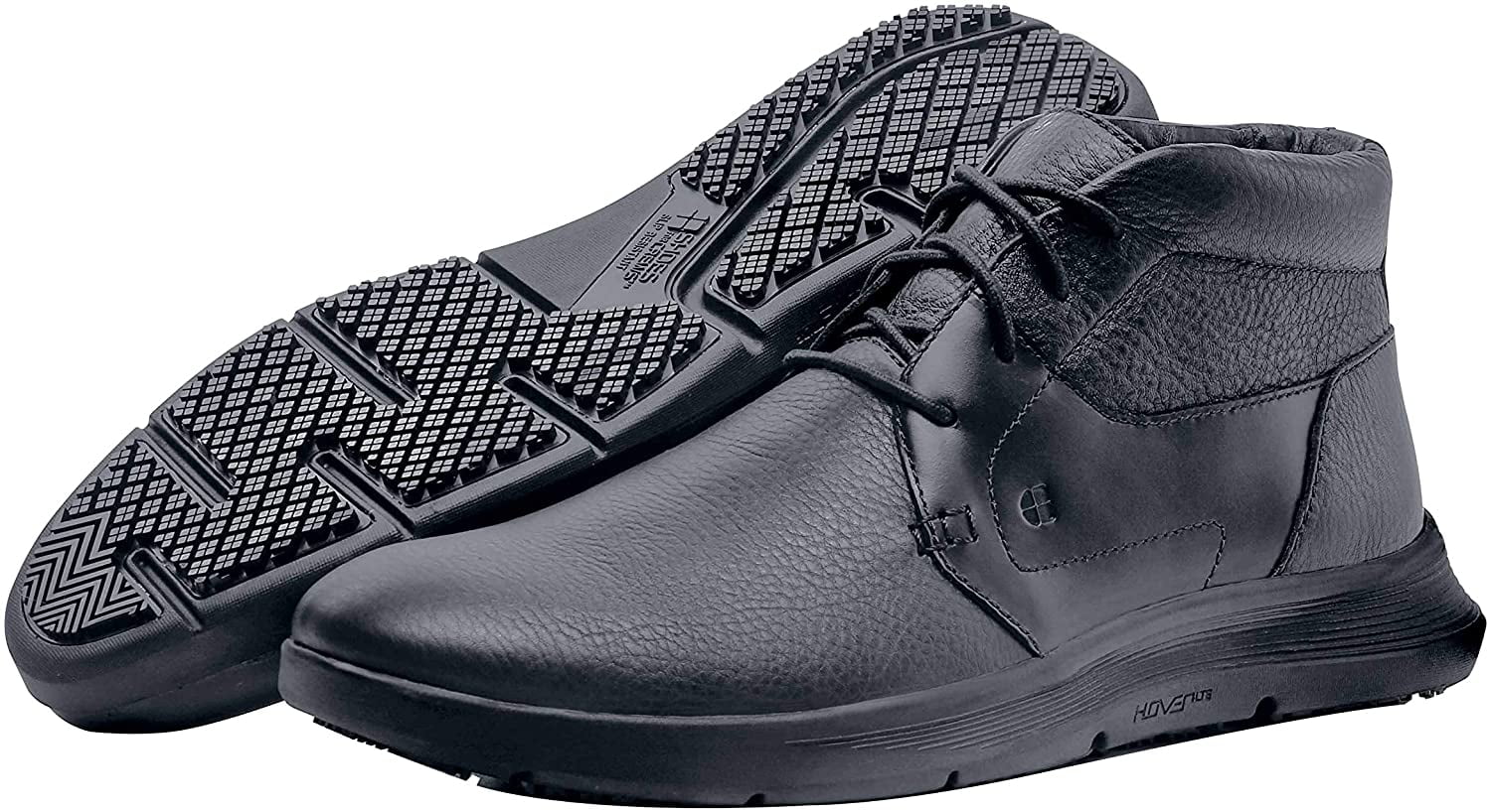 Shoes for Crews Men's Saloon Black Slip Resistant Lace Up Food Service Shoes 
