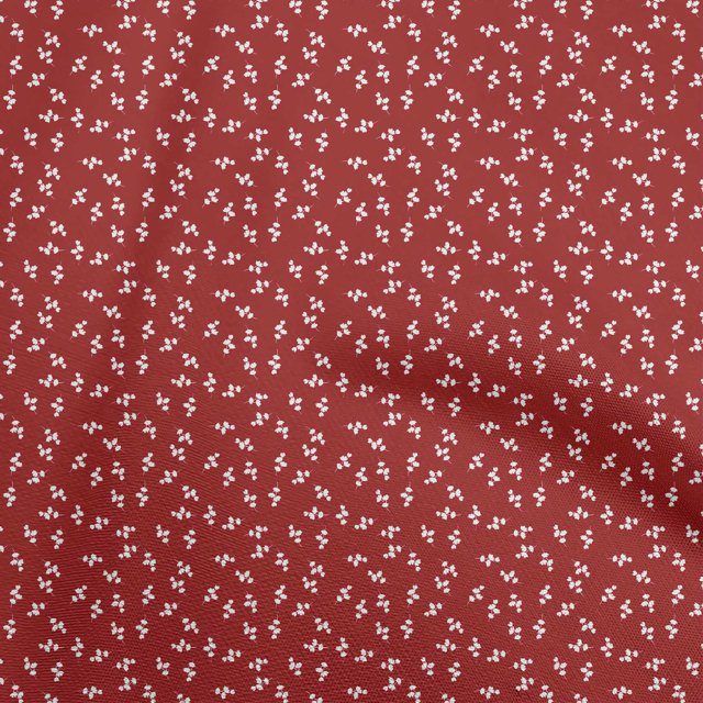 oneOone Georgette Viscose Maroon Fabric Floral Sewing Craft Projects Fabric Prints By Yard 42 Inch Wide