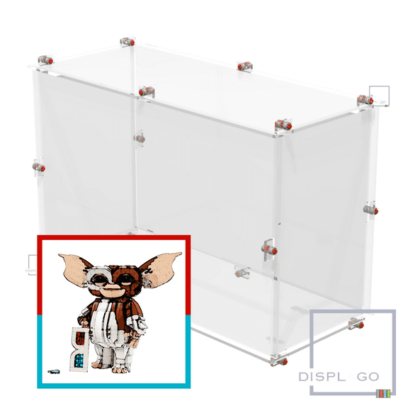 Display Case for LEGO® 21361 Gremlins™ Gizmo(Clear base)