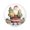Santa Claus Holding Gifts, variant on 15.4" Round Placemat Set of 1 Polyester Fabric Place Mats Non-Slip Dining Kitchen Table Mats for Kitchen Party Decor Cute Christmas Reindeer Pattern