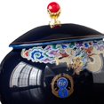 thumbnail image 4 of Tarro de cerámica, bote de té con tapa para condimentos sueltos, multifunción tradicional Azul, 4 of 5