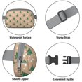 thumbnail image 5 of Brown Christmas Tree Pattern Cute Fanny Packs for Women,Travel Waterproof Crossbody Fanny Bags Waist Purse for Women Anti Theft Adjustable Strap for Running Travel Cycling, 5 of 6