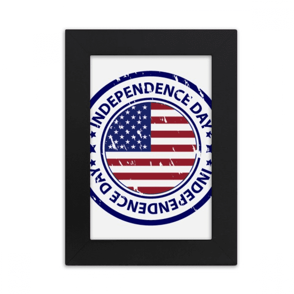 USA Independence Day Flag Postmark Pattern Desktop Photo Frame Picture Display Art Painting Exhibit