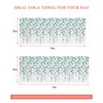 thumbnail image 6 of Weeping Flowers Yoga Towel for Hot Yoga Non Slip, Teal Grey Summer Spring Floral Botanical Art Yoga Mat Towel Absorbent Yoga Sweat Towels Microfiber Hot Yoga Blanket for Bikram Pilates 26"x74", 6 of 7