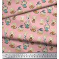 thumbnail image 2 of Soimoi Rayon Crepe Fabric Cute Girl Kids Printed Fabric 1 Yard 46 Inch Wide, 2 of 5