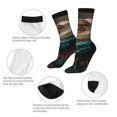 thumbnail image 3 of Haiem Realistic Colorful Chameleon Pattern Crew Socks – Soft & Durable Moisture-wicking Socks, Stay-Up Fit for Business, Work, and Casual Wear Size 5-11, 3 of 6