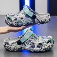 thumbnail image 4 of Zuecos nuevos para hombre, sandalias, zapatos de jardín para hombre, sandalias planas de camuflaje, zapatillas de deporte para hombre, chanclas para exteriores, zuecos para el hogar, 4 of 5