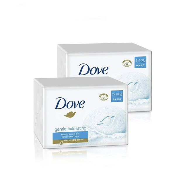 Dove Jabón en Barra 2x100G (6 Exfoliantes Suaves)