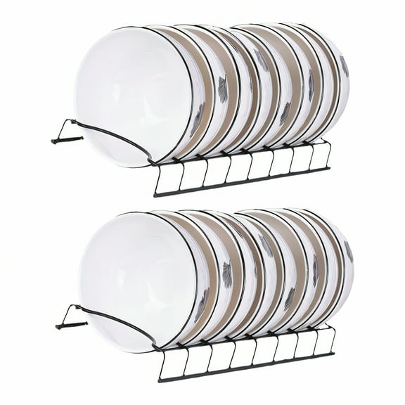 ACDANC 2Pcs Small Dish Drying Rack,1Layer Dish Racks for Kitchen Counter,Dish Racks,Black