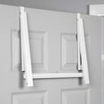 thumbnail image 6 of Over The Door Hanger Foldable Rack, Expandable Metal Hanger Hooks with 3 Sides for Hanging Clothes, White, 6 of 8