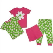 Gerber - Baby Girls' 4-piece Short Slee