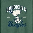 thumbnail image 3 of Peanuts - Brooklyn Beagles - Women's Lightweight French Terry Long Sleeve Shirt, 3 of 6