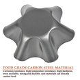 thumbnail image 3 of FOCCTS 6 paquetes de moldes para tortillas, antiadherentes, para taco, ensalada, sartenes, para hacer conchas de tortilla de acero extragrueso, 6 pulgadas, 3 of 5