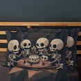 thumbnail image 3 of Bedding Set 3D Pumpkin Witch Skull Printed Fitted Sheet Set with Pillowcase for Kids Adult,TwinXL(39"x80"), 3 of 6