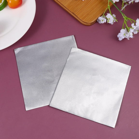 DEEPCRAFF 300Pcs Aluminium Foil Paper Sheets for Chocolate Wrapping 1.97x1.97in