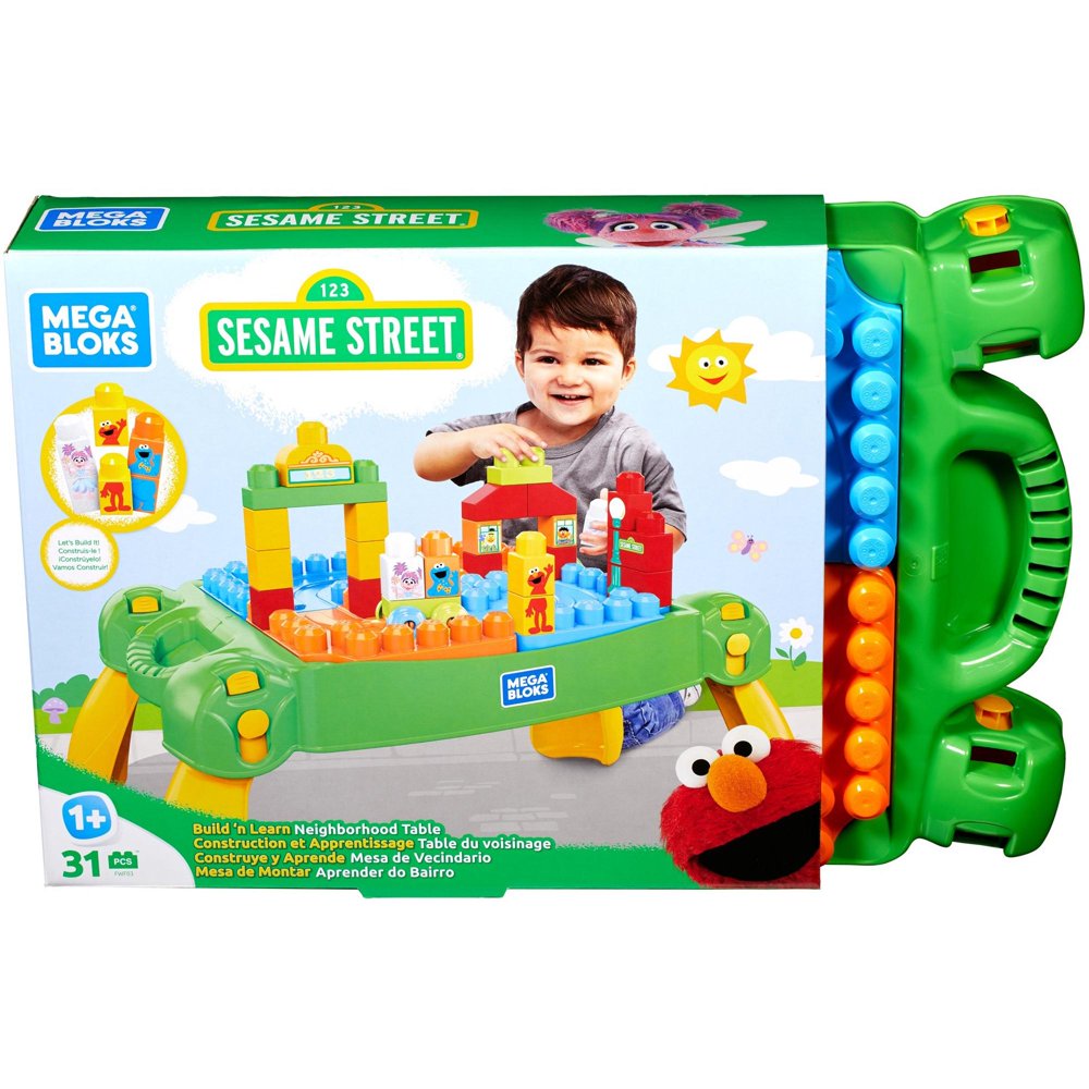 Mega Bloks Sesame Street Build & Learn Neighborhood Table