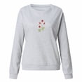 thumbnail image 3 of Gibobby Sudadera mujer Sudadera de Forro Polar para Mujer(Gris,CH), 3 of 4