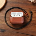 thumbnail image 6 of Walnut Wood Case for AirPods Pro 3, for Airpods pro 3 wooden protective case,Black Walnut Enclosed Wooden Cover with Velvet Lining & Wireless Charging Compatible, 6 of 10