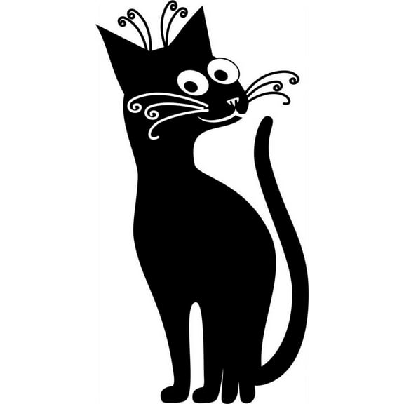 Do It Yourself Wall Decal Sticker Cat Design Kids Boys Bedroom 14x28"