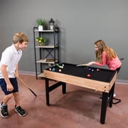 Sunnydaze 10-in-1 Multi-Game Table, Light Wood Look