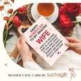 thumbnail image 7 of Mothers Day Card for Wife from Husband - Happy Mother's Day Cards to Wife - Romantic Card for Her from Husband - 5.3''x 8.0'' Funny Thank You Greeting Card with Red Envelope, 7 of 7