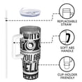 thumbnail image 4 of 40oz Tumbler with Handle and Straw, Vacuum Insulated Stainless Steel Travel Mug, Fits Car Cup Holder, Inspirational Quote, Slogan Print, 4 of 6