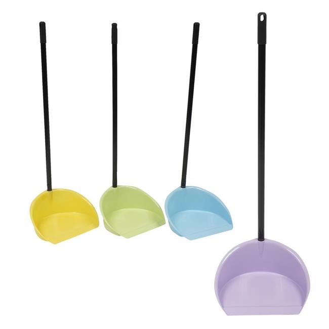 DDI 2333229 Plastic Dust Pan Plastic with Metal Handle Assorted Color