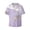 Lavender Glitter Foil Stripes, variant on offers the Leopard Neon Rainbow Gradient for Men's Casual Short-sleeved Shirt, a button-up collared shirt with a pocket, perfect for beach vacations and yacht travel in the 4X-Large size.