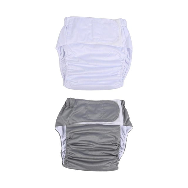 2 Pcs Couches Lavables Réutilisables pour Adultes, Étanches, Absorption Maximale