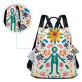 thumbnail image 5 of FORMRS Women's Travel Backpack Purse Anti-Theft Hidden Pockets Casual Shoulder Bag, Abstract Floral, 5 of 7