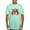 Teal Ice, variant on - Magic M Initial T Shirt - Men's Fitted T-Shirt