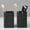 Black, variant on Marble Square Toothbrush Holders - Ceramic Tooth Brushing Holders, Toothbrush Cup, Toothpaste Organizer for Bathroom Countertop, Makeup Brush Holder, Pen Holder for Home Desktop Storage