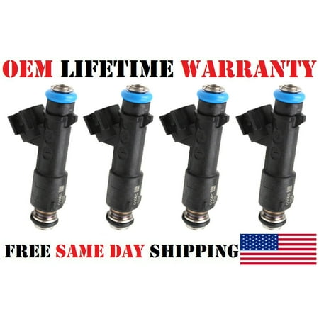 Chevy Corsica Fuel Injector 4x New OEM Delphi #12582219 Fuel Injectors for 2005-2010 Chevy Cobalt Pontiac G5 2.2L I4 ()