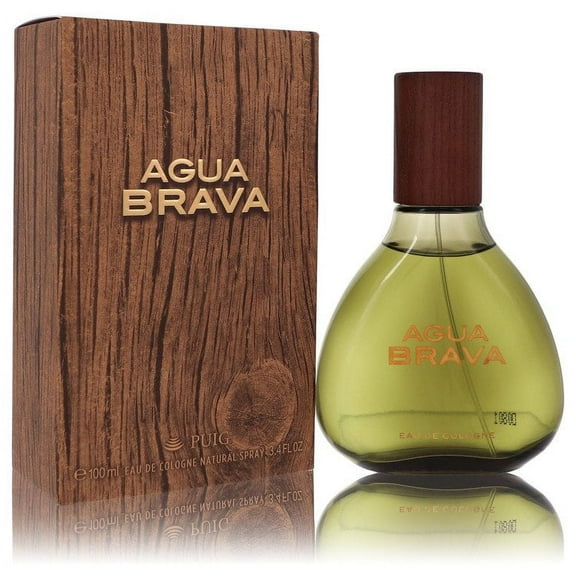 AGUA BRAVA by Antonio Puig Eau De Cologne Spray 3.4 oz for Men Pack of 3