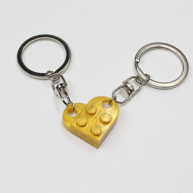 Cute Love Heart- Brick Keychain For Elements Key Ring Jewelry