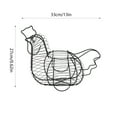 thumbnail image 3 of Rkxzt Chicken-Shaped Egg Basket - Metal Fruit Storage & Kitchen Decor,Decorative Wire Basket for Eggs, 3 of 7